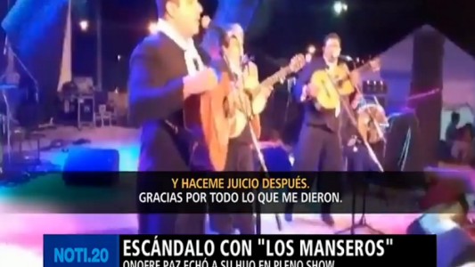 Escándalo: Folclorista echa del escenario a su propio hijo con todo tipo de insultos