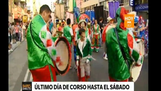 Último día de corso hasta el sábado
