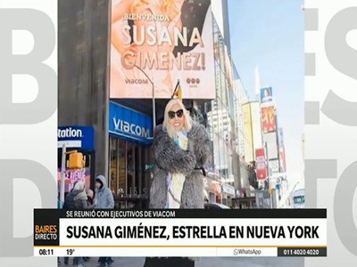 Susana Giménez, estrella en Nueva York