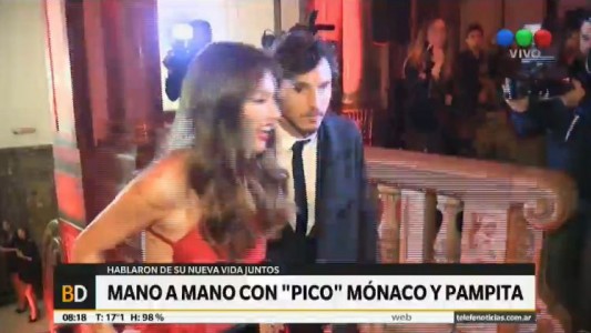 "Pampita" y "Pico" Mónaco hablaron con Telefe Noticias
