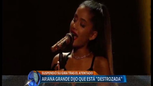 Ariana Grande suspendió su gira mundial tras el atentado de Manchester