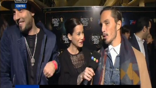 Premios Gardel: Los Illya Kuryaki llegaron a la entrega con calma, frío y ganas de festejar