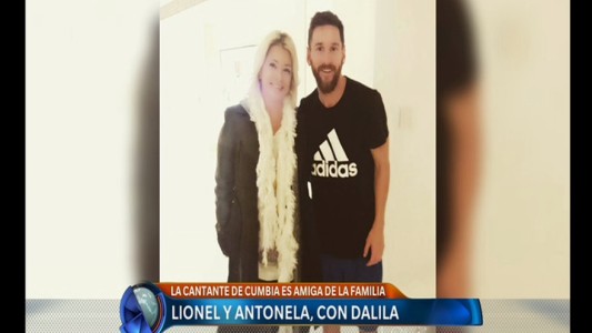 Messi y Antonella recibieron la visita de Dalila