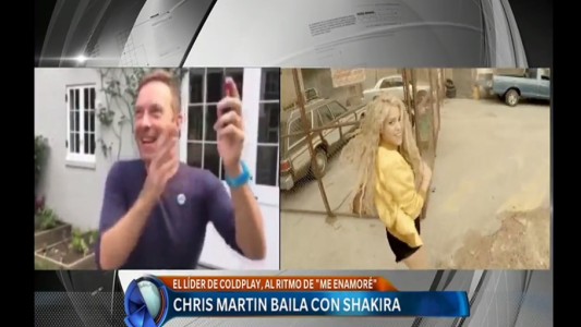Chris Martin, al ritmo de Shakira