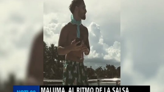El sensual baile de Maluma en malla que es furor en Instagram