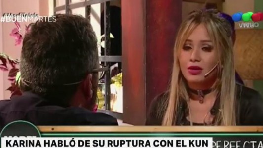 Karina habló de su ruptura con el Kun Agüero