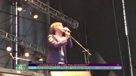 Fito Páez preguntó en un show "¿Dónde está el pibe Maldonado?"