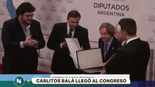 Carlitos Balá llegó al Congreso