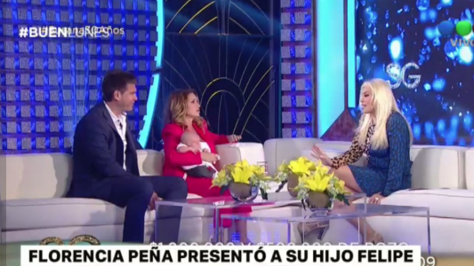 Florencia Peña presentó a su hijo Felipe