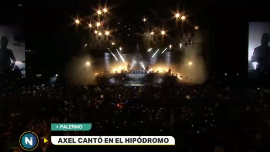 Axel cantó en el Hipódromo