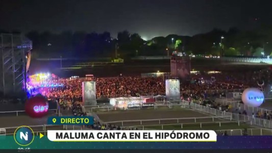 La previa del show de Maluma
