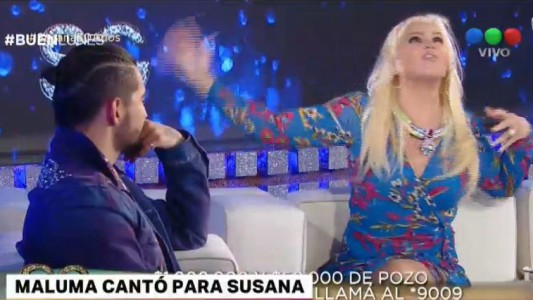 Maluma cantó para Susana Giménez