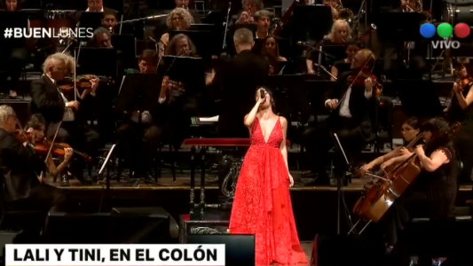 Lali y Tini cantaron en el Colón