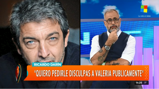 Ricardo Darín a Valeria Bertucelli: "Si tiene un malestar, le pido disculpas"