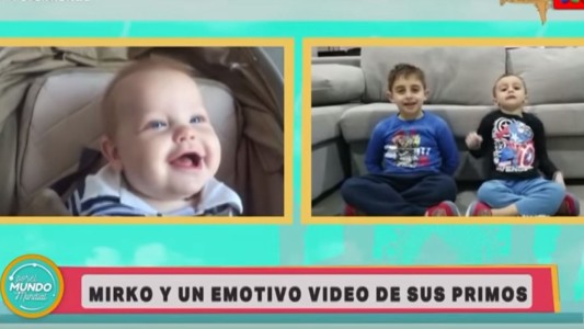 Ternura total: la reacción de Mirko al ver un video de sus primos desde Rusia