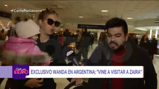 Wanda Nara llegó al país luego de la difusión de sus fotos al natural