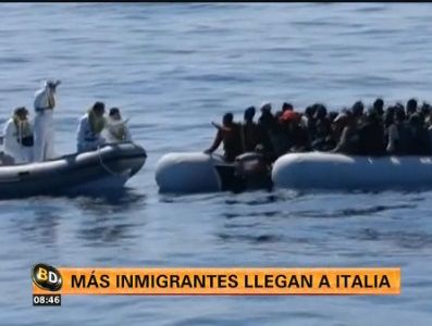 Siguen llegando inmigrantes a Italia