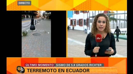 Se registró un fuerte sismo en Ecuador