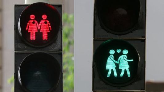 Los semáforos igualitarios llegan a Viena