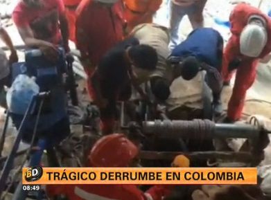 Trágico derrumbe en Colombia