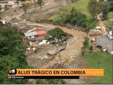 Trágico alud en Colombia