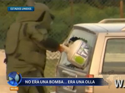 No era una bomba ... era una olla