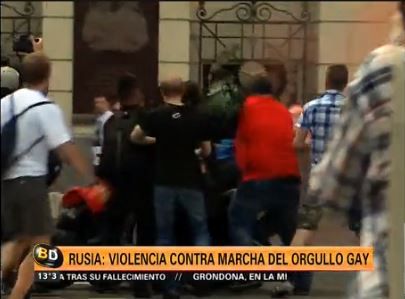 Detienen en Rusia a activistas homosexuales