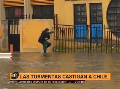Las tormentas castigan a Chile