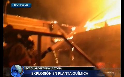 Fuerte explosión en una planta química norteamericana