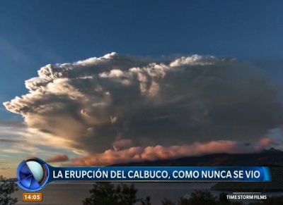 La erupción del Calbuco, como nunca se la vio