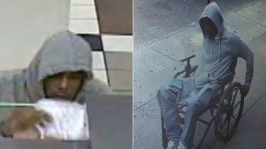 Hombre en silla de ruedas roba banco en Nueva York y logra escapar