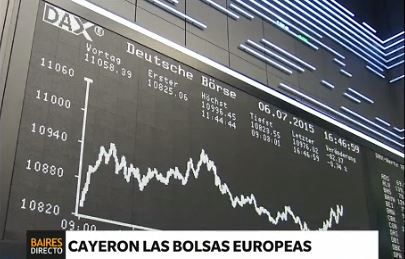 Las bolsas europeas caen hasta 4 por ciento tras la victoria del No en el referéndum griego