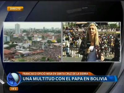 Cientos de miles de personas participaron de la misa del Papa en Bolivia