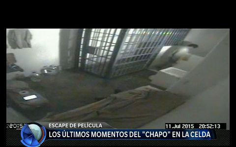 Un video muestra cómo el Chapo Guzmán sale de su celda para fugarse