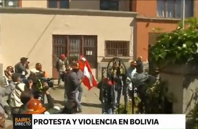 Mineros bolivianos utilizaron dinamita contra la policía