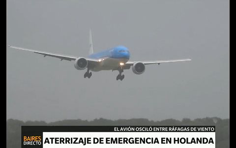 Aterrizaje de emergencia con vientos de 120 km por hora