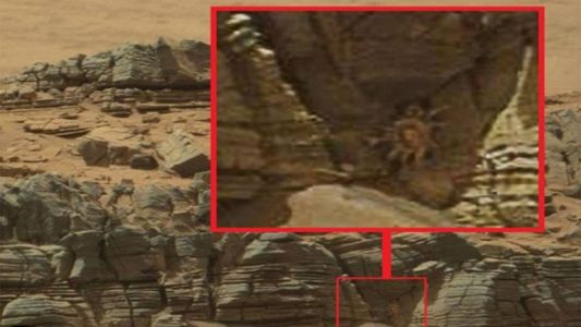 Foto: ¿un cangrejo alienígena en Marte?