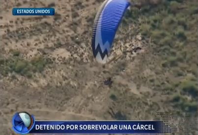 Fue detenido por sobrevolar una cárcel