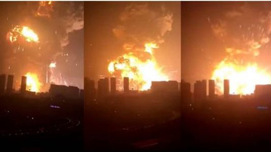 Impresionante explosión en una central de gas de China