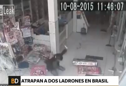 Atrapan a dos ladrones en Brasil