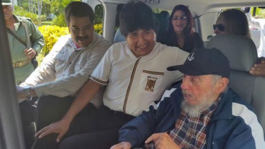 Maduro y Evo Morales visitaron a Fidel Castro en su cumpleaños número 89