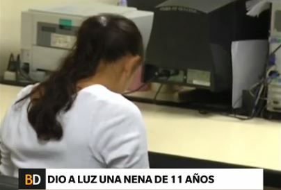 Dio a luz una nena de 11 años violada por su padrastro