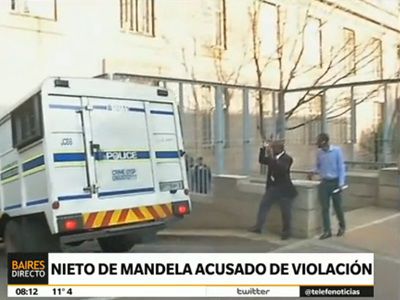 Un nieto de Nelson Mandela acusado de violación