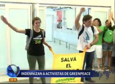 Rusia debe indemnizar a activistas de Greenpeace