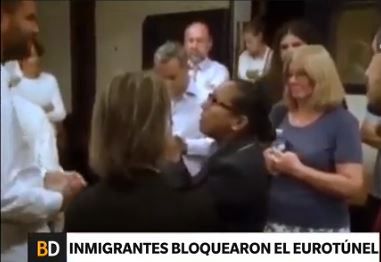 Inmigrantes bloquearon el Eurotúnel