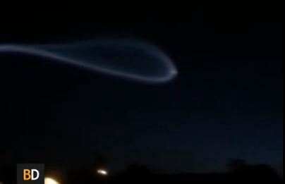 Filmaron la caida de un meteorito