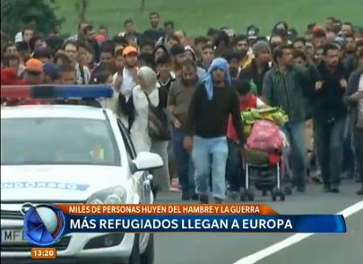 Más refugiados llegan a Europa