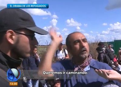 Refugiados: "Queremos ir caminando a Alemania"