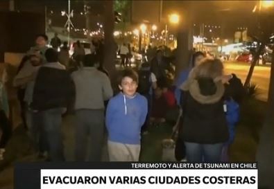 Chile: se evacuaron varias ciudades costeras