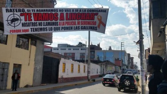 Perú: campaña propone justicia por mano propia y dejar "cuadripléjicos" a delincuentes